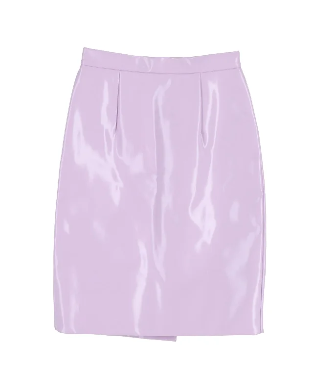 Miu Miu Pencil Skirt in Purple Acrylic